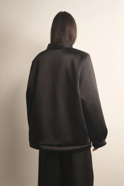 Атласная куртка Вивьен