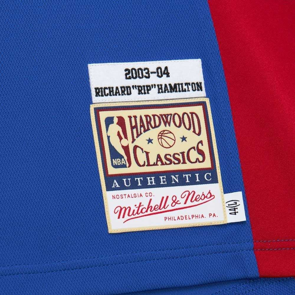 Баскетбольная джерси Mitchell&Ness NBA Dark Finals Jersey Detroit Pistons 2003 Richard Hamilton Navy Blue