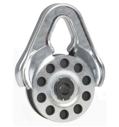 Блок усиления тягового усилия лебедки, 9 тонн, полимерный шкив