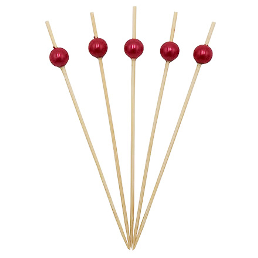 Пика дер."Жемчуг КРАСНЫЙ"120мм /100 шт