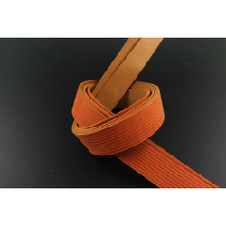 Ременная заготовка Шелк Рыжая + Плита Вельвет