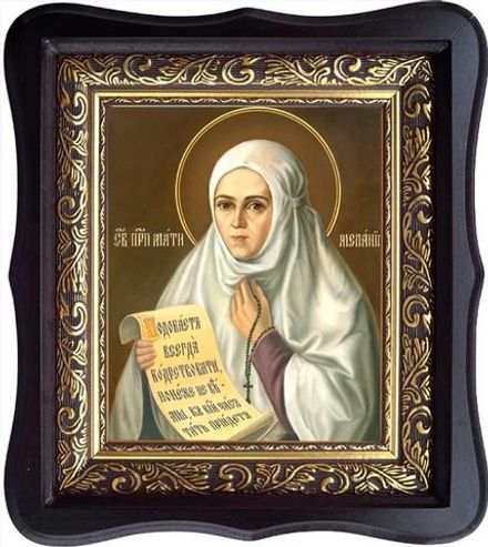 Мелания Старшая Преподобная. Икона на холсте.