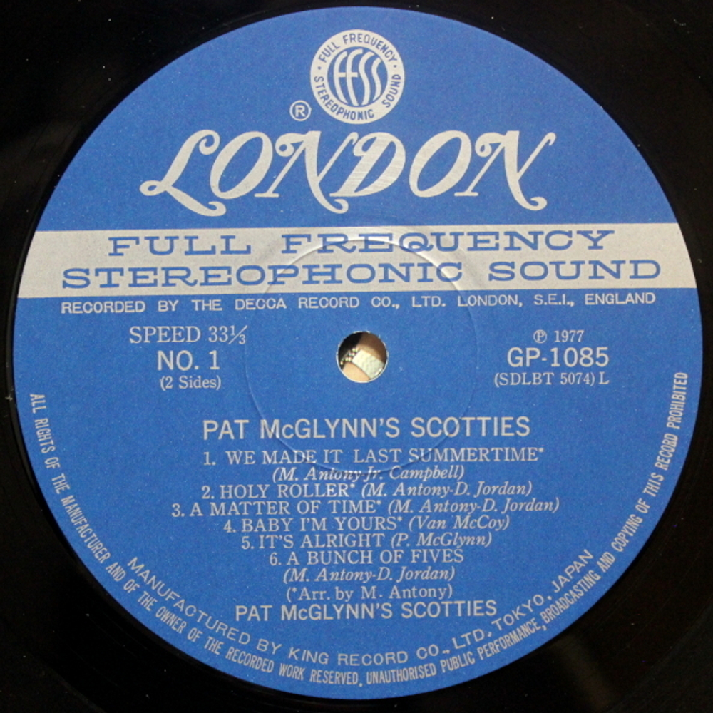 Pat McGlynn's Scotties / Pat McGlynn's Scotties (LP+7" Flexi Vinyl Single)