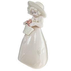 GAEM Фигурка декоративная "Девочка с цветами", L8 W7 H15 см
