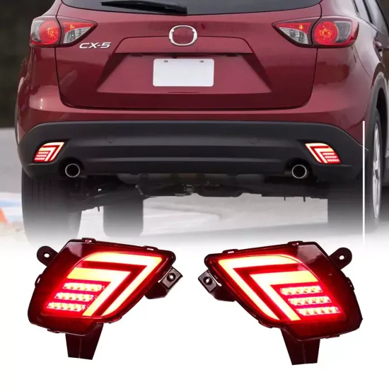 Светодиодные вставки в задний бампер Мазда СХ-5 V12 Type