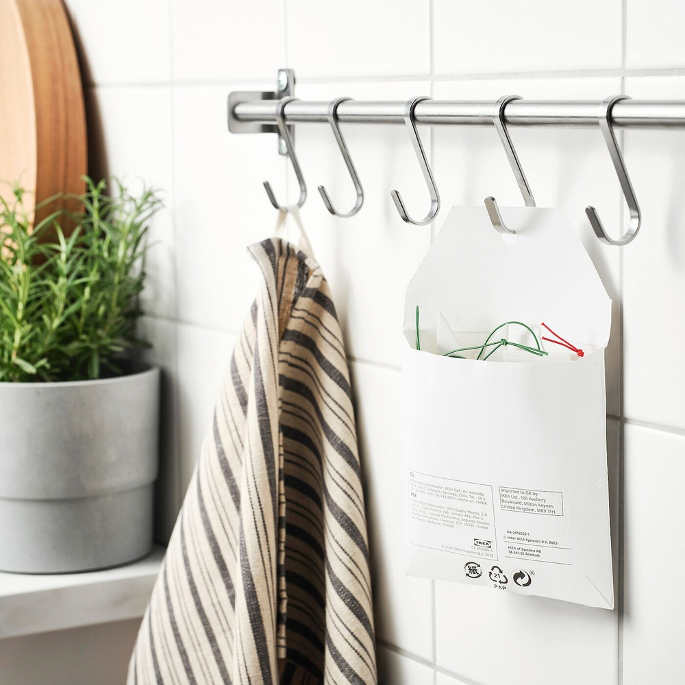 IKEA FÖNSTERFIKUS  (ИКЕА ФÖНСТЕРФИКУС)  -  Подвеска с ниткой, 9 шт, белый