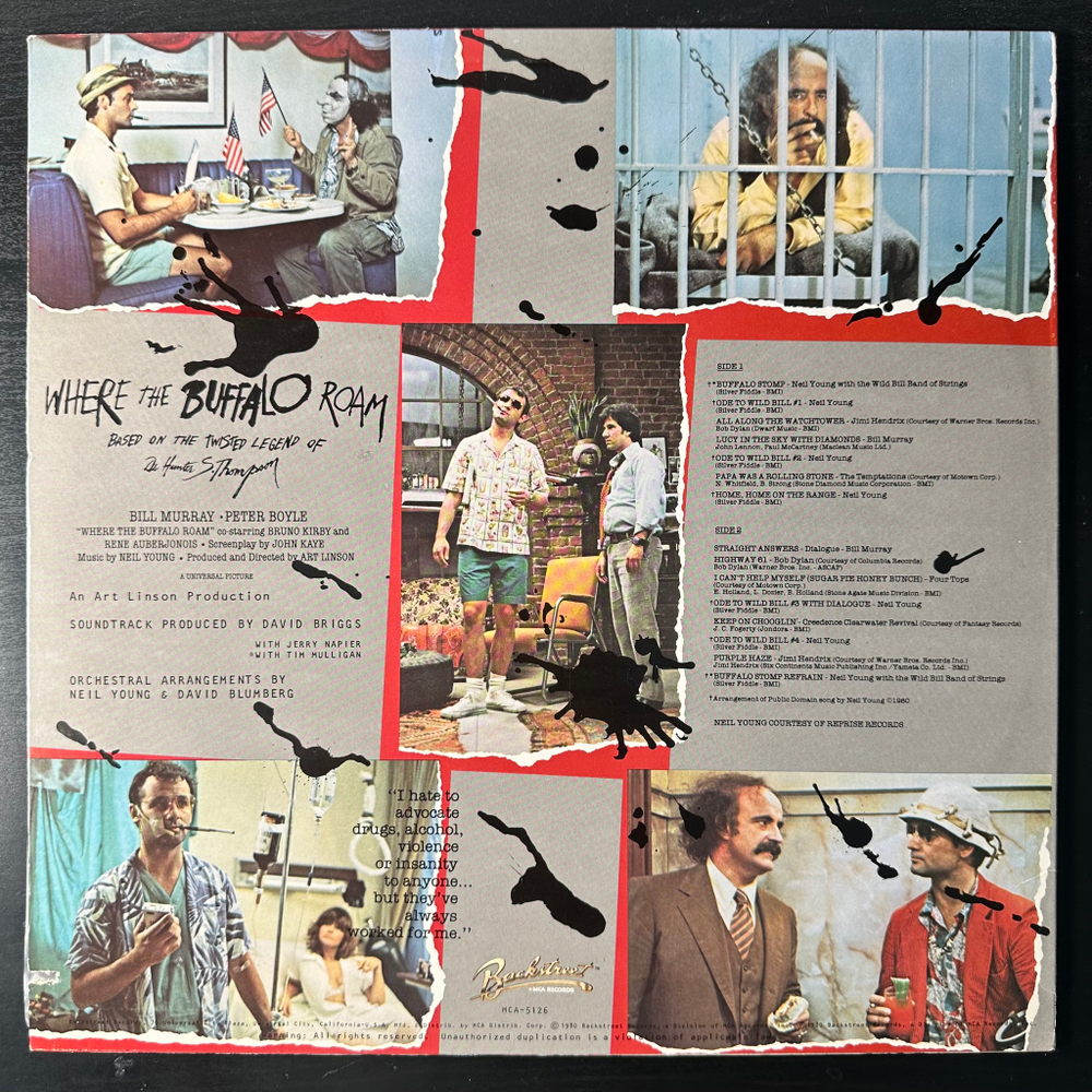 Where The Buffalo Roam - The Original Movie Soundtrack (США 1980г.)