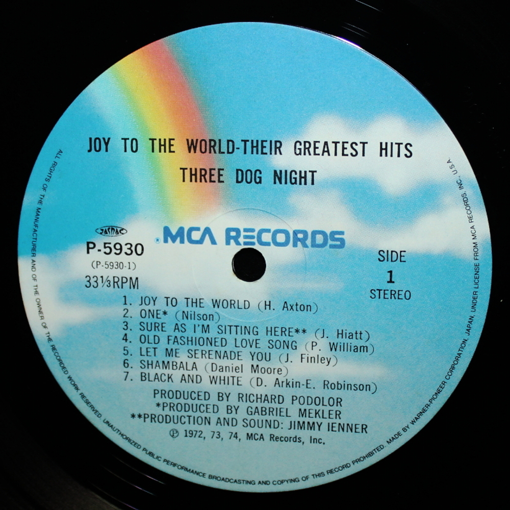 Three Dog Night / Joy To The World - Their Greatest Hits (LP)