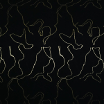 Плательно-блузочный шёлковый жаккард в золотые линии