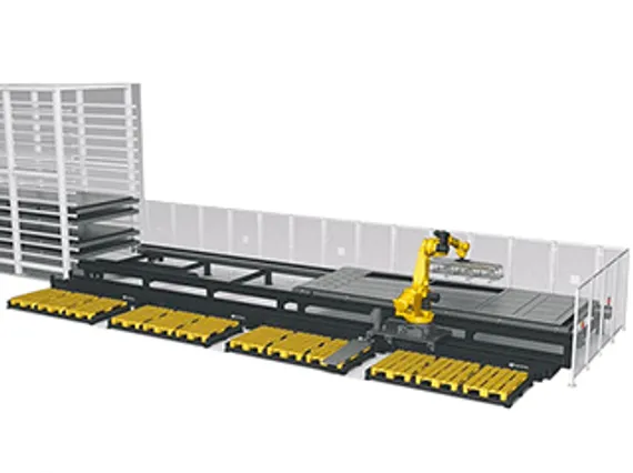 Автоматизированная система HGTECH серии LCL для загрузки и хранения листового металла