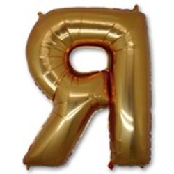 Буквы золотые русские/английские 40"-102 см