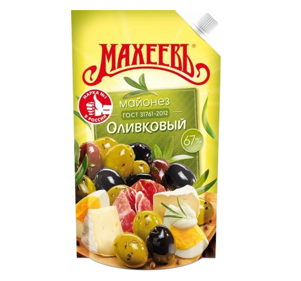 Майонез Махеевъ Оливковый 67%, 400 мл