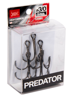Крючки-тройники LUCKY JOHN Predator LJH234 №3/0, 5 шт