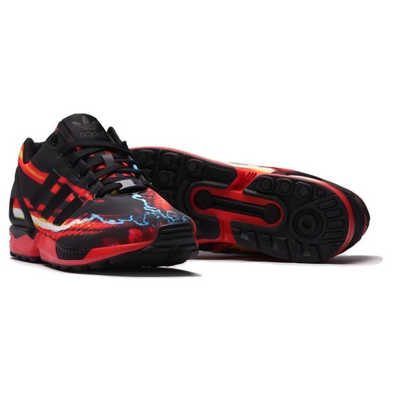 adidas originals ZX Flux Беговые кроссовки Низкие Черно-красные Унисекс