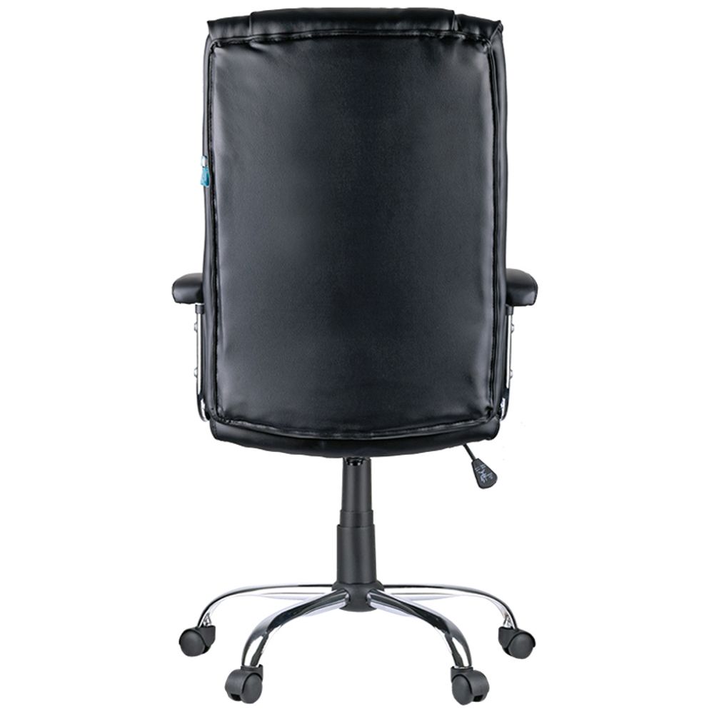 Кресло руководителя Helmi HL-E04 "Split", экокожа черная, хром, механизм качания
