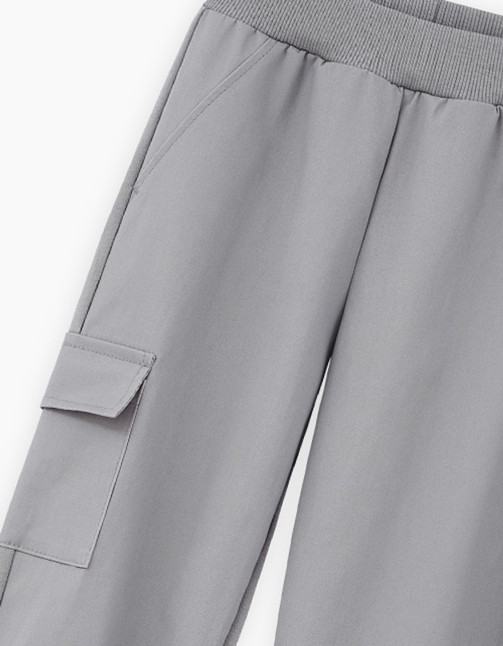 Брюки карго серо-зелёные