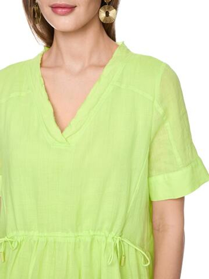 Marc Cain Платье из рами с кулиской на талии