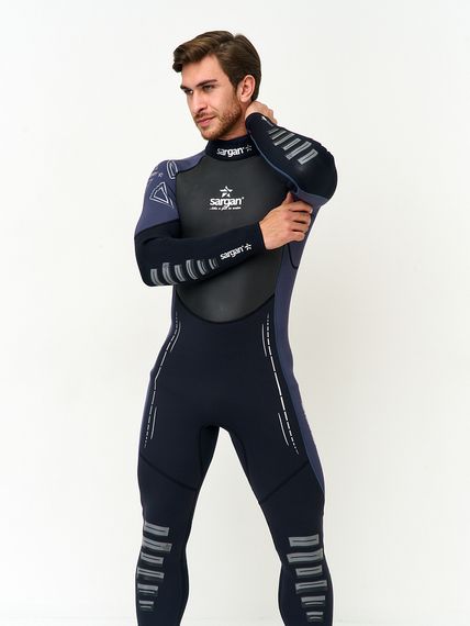 Гидрокостюм Sargan Nero 2.0 Long men 2 мм черный/темно-синий