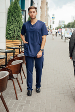 Костюм медицинский мужской | Бл-512/5+Б-133 либерти люкс