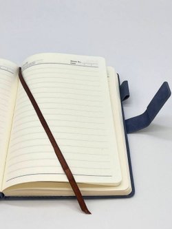 Блокнот А5 в линейку 170 л серо-синий (8412-3)