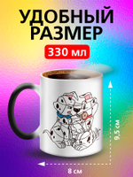 Кружка хамелеон "Пекинес"