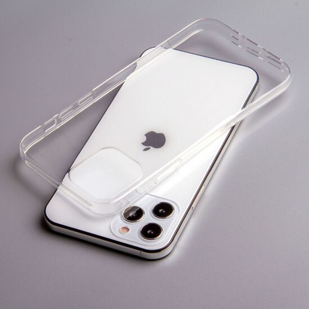 Силиконовый чехол для iPhone 12 Pro, 1 мм, 008291-1 Прозрачный