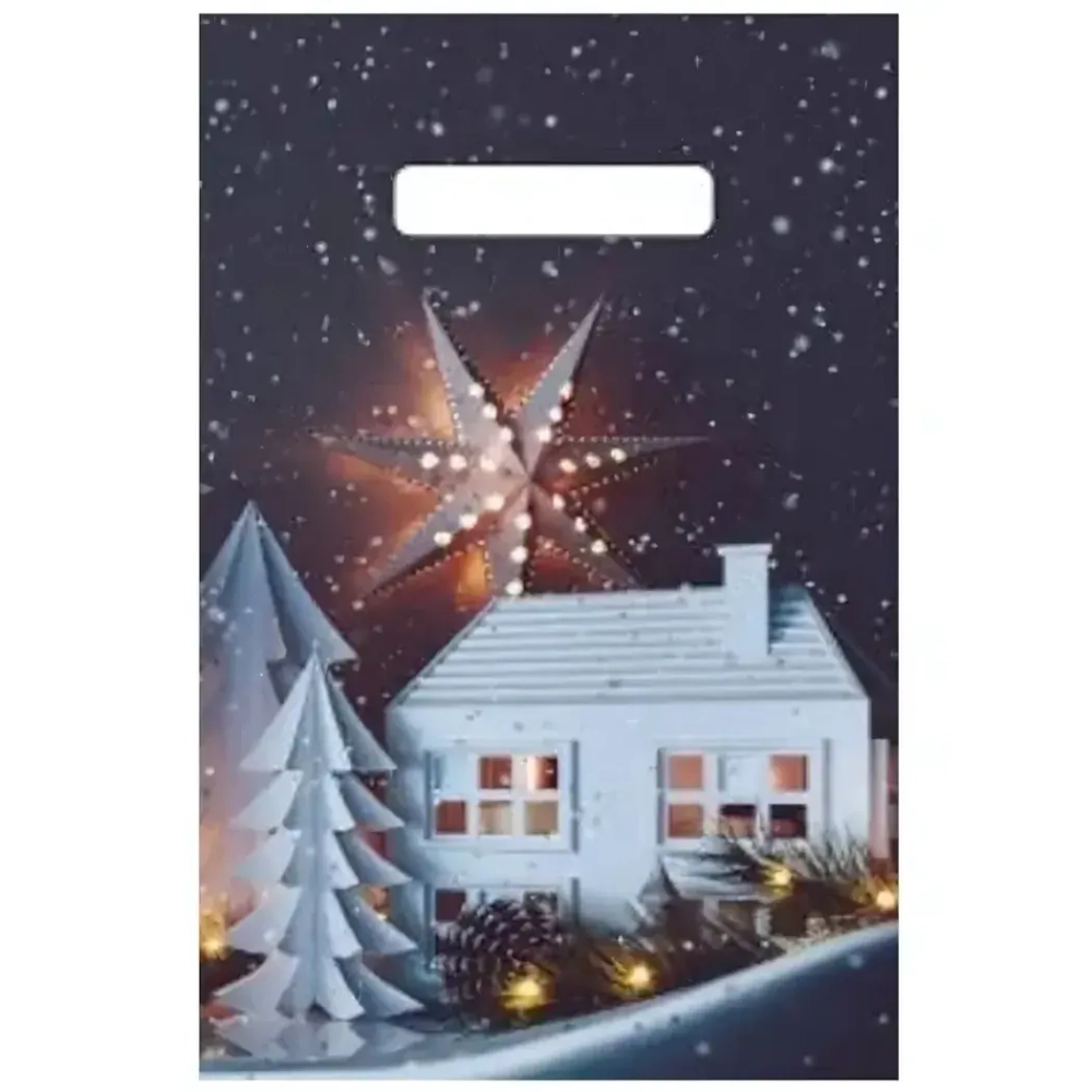 Пакет ПЭ с вырубной неусиленной ручкой 20х30см (30) (Миниатюра) НГ Артпласт (х100/3000)