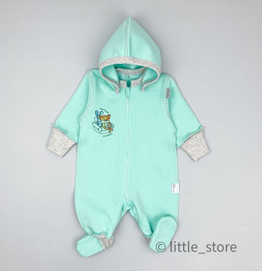 Комбинезон утепленный "Зайкины истории" ментоловый