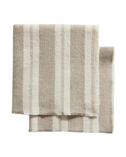 Zara Home столовая салфетка из льна, узор в полоску, 45 45 см (комплект 2 шт.)