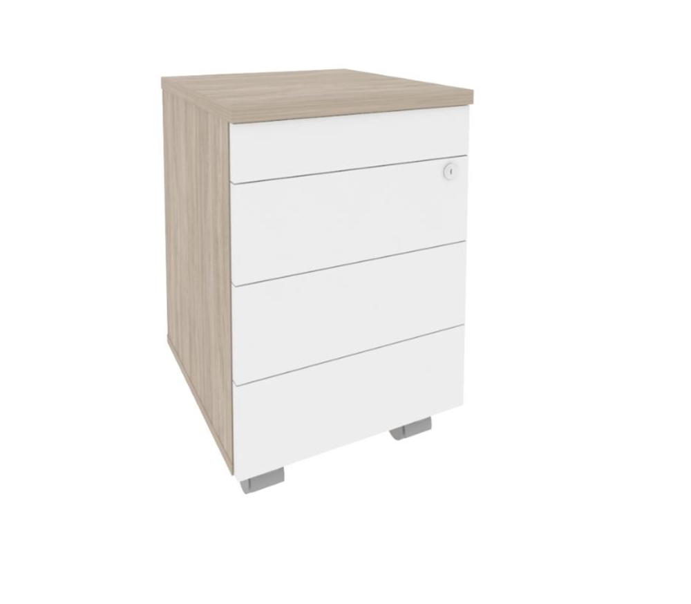 Тумба мобильная 3 ящика TIP-ON Onix Direct