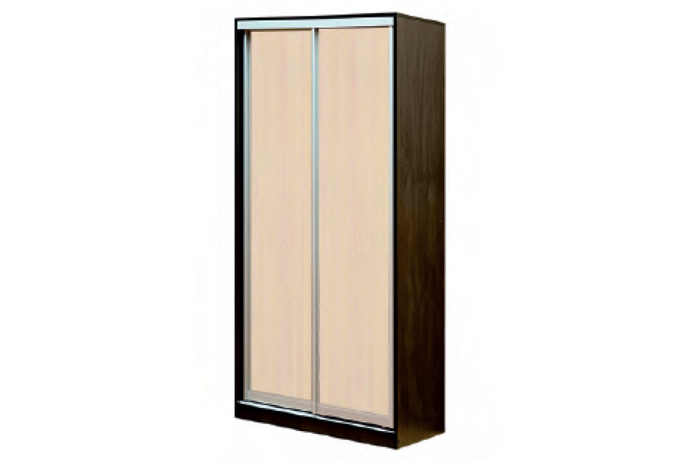 Шкаф-купе двухстворчатый «Мираж-13.2» (венге/млечный дуб), ЛДСП, Фант-мебель, г. Волжск