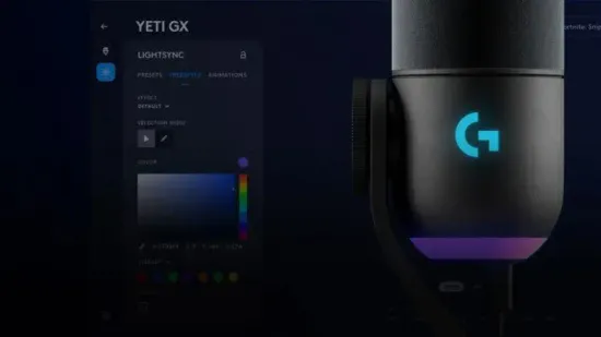 Микрофон Logitech Yeti GX, черный