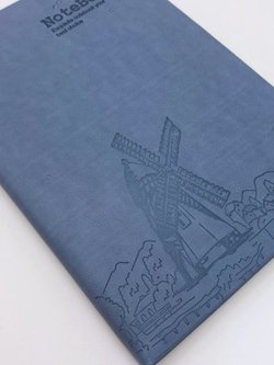 Блокнот 112 л. В5 25*17,5 см лин. сине-серый (7674-15)