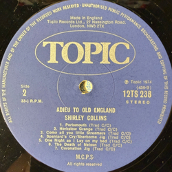 Виниловая пластинка Shirley Collins ‎– Adieu To Old England LP