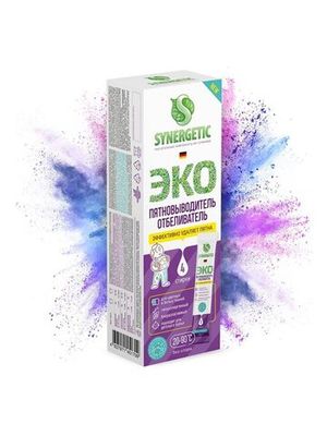 Отбеливатель-пятновыводитель с активным кислородом Synergetic, 100 г