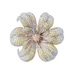 Брошь Fiore Luna ВИОЛА Copper Zircon XR04099 S/G