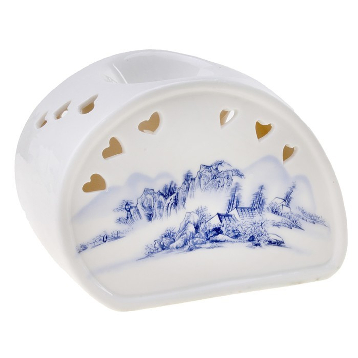 Аромалампа Домики в горах, капля, гжель