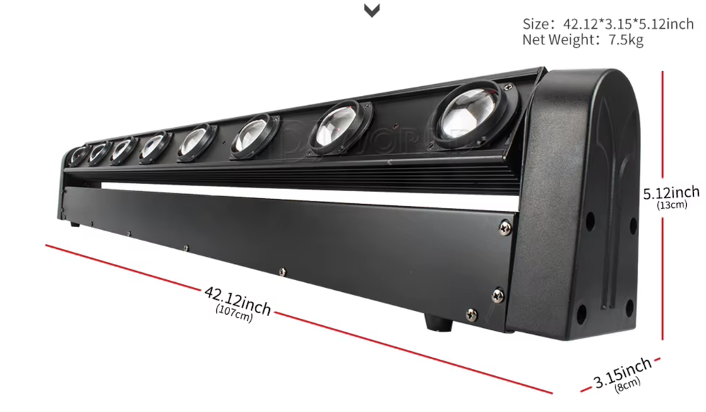 Световая панель Led Beam 8*12w (RGBW)