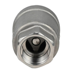 Spring check valve Elephant LSCV, body material - stainless steel AISI 316, closure element material - stainless steel AISI 316, seal - PTFE