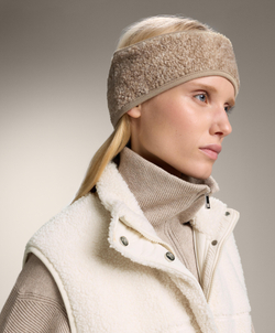 Oysho Флисовая повязка на голову, бежевый меланж