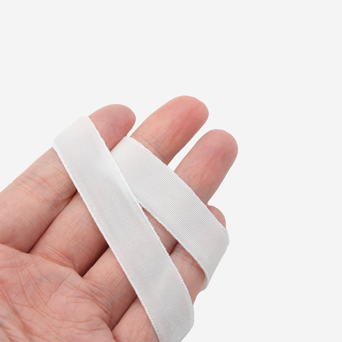 Лента бархатная, 12мм, оттенок "Белый"