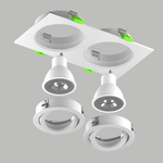 011616 Светильник SINGO BASE Quad X2 MR16 БЕЛЫЙ