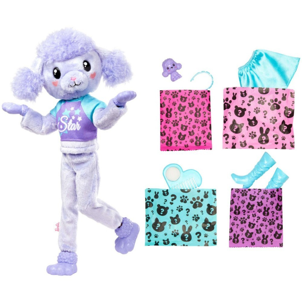 Barbie Cutie Reveal - кукла Барби Фиолетовый пудель + питомец HKR05 / артикул   HKR02 HKR05  / GTIN 194735106578