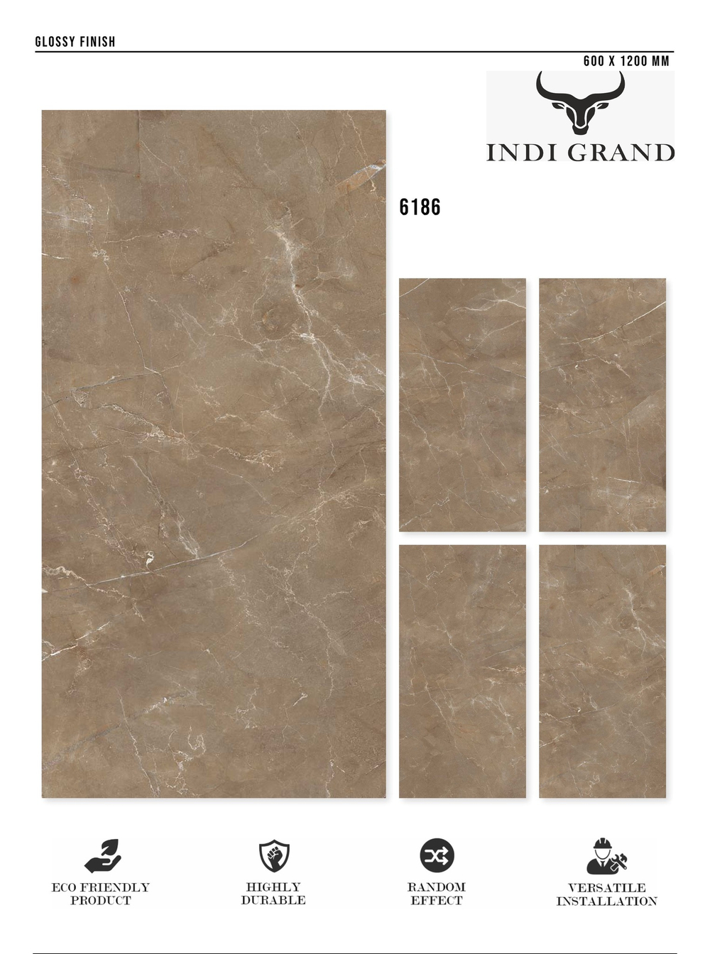 Керамогранит glossy №2 60х120, 6185