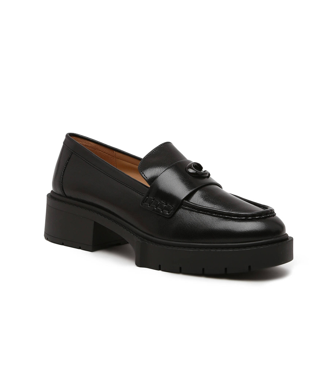Кожаные лоферы LEAH Coach - черный(CB990)