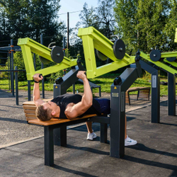 Power-1800 Уличный тренажер Жим лежа с переменной нагрузкой ZAVODSPORTA