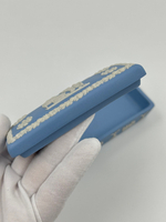 Шкатулка Wedgwood голубая прямоугольная
