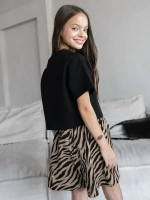 Летний костюм зебра для девочки