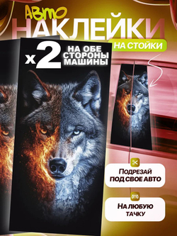 Наклейки на стойки дверей авто