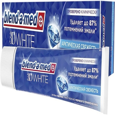 BLEND_A_MED Зубная паста 3D White Арктическая свежесть 100мл